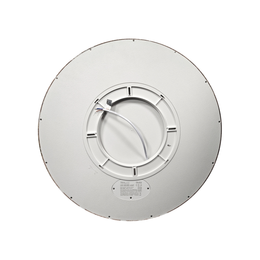 LED lubinis šviestuvas LED/40W/230V 3000/4000/6500K Ø 50 cm rudos spalvos