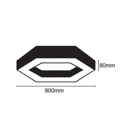 LED lubinis šviestuvas LED/40W/230V 4000K diametras 80 cm