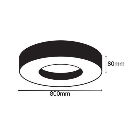 LED lubinis šviestuvas LED/40W/230V 4000K diametras 80 cm
