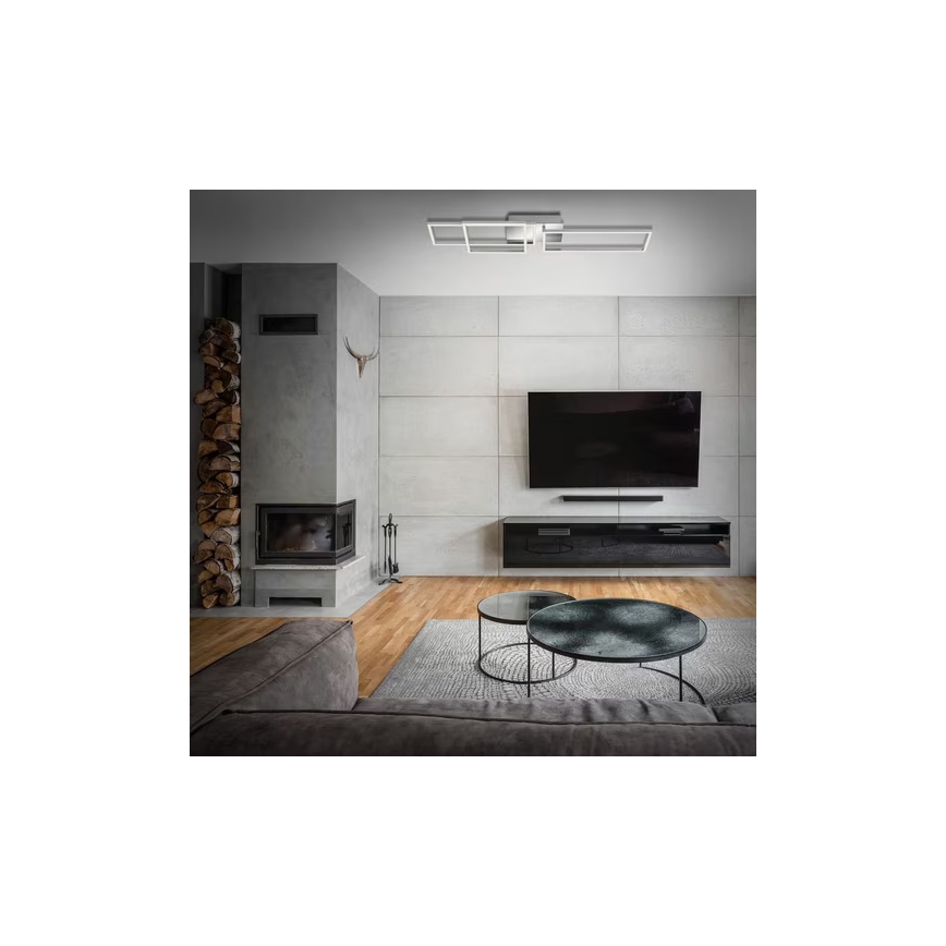 LED lubinis šviestuvas LED/42W/230V 3000K matinis chromas