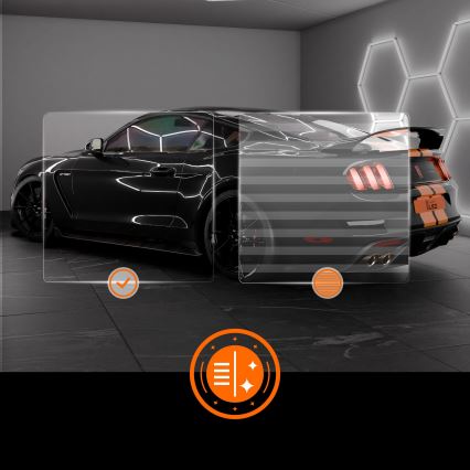 LED lubinis šviestuvas HEXAGON LED/570W/85-265V 6500K 522x298 cm CRI 90 IP44 baltas