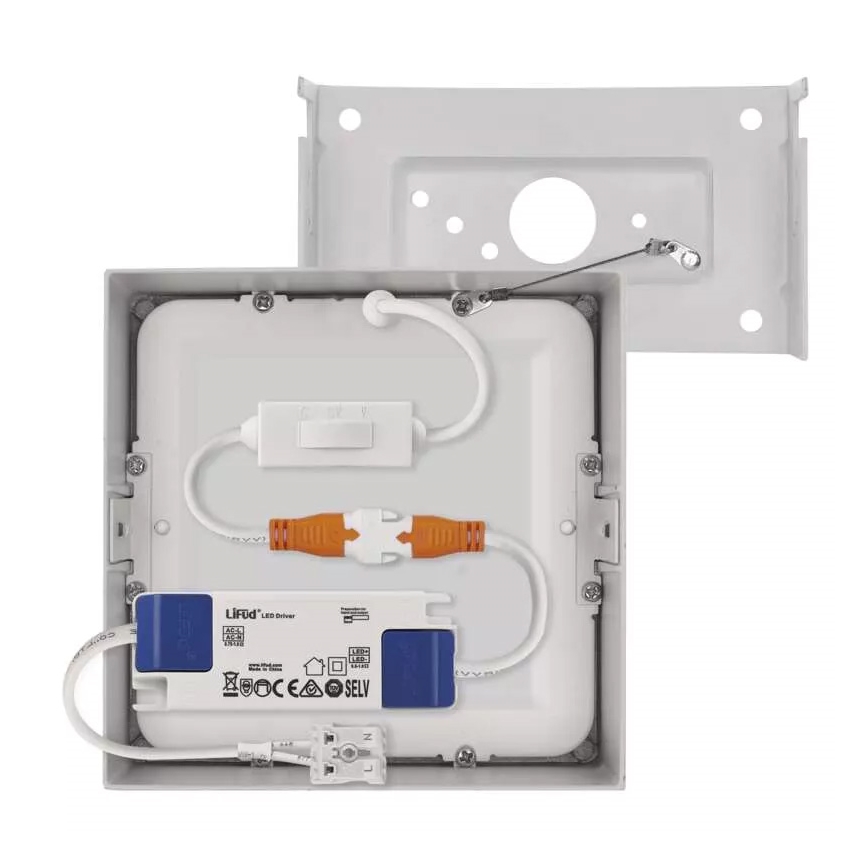 LED Lubinis šviestuvas NEXXO LED/7,6W/230V 3000/3500/4000K 12x12 cm baltas