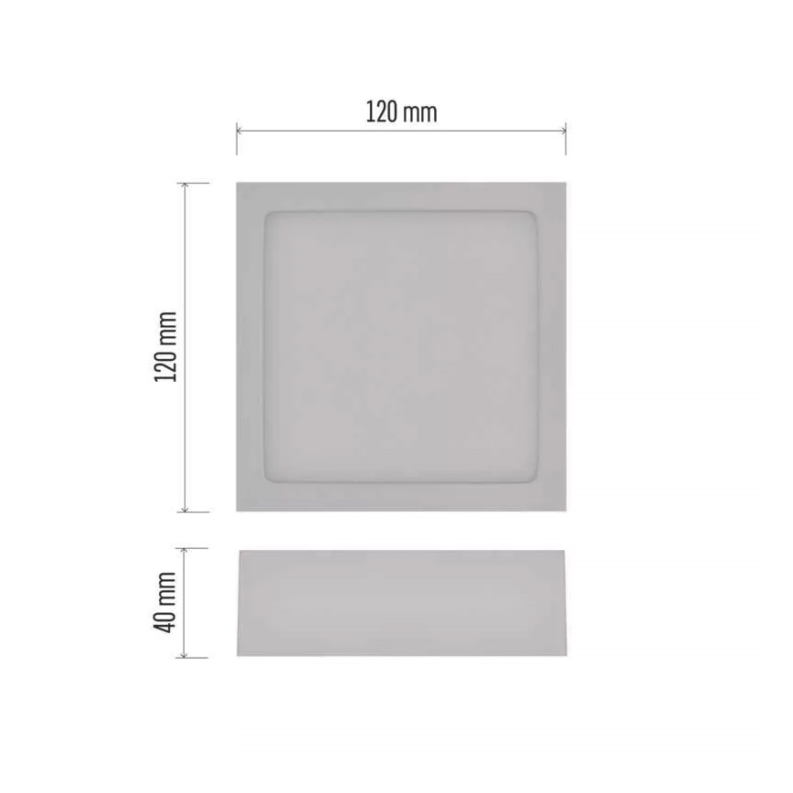 LED Lubinis šviestuvas NEXXO LED/7,6W/230V 3000/3500/4000K 12x12 cm baltas