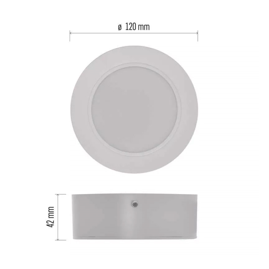 LED Lubinis šviestuvas LED/9W/230V d. 12 cm baltos spalvos