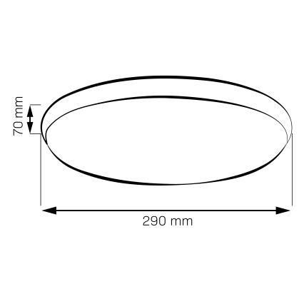 LED lubinis šviestuvas LIBRA LED/15W/230V 4000K Ø 29 cm auksinis