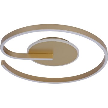 LED lubinis šviestuvas LORENZO LED/22W/230V, skersmuo 50 cm, auksinis