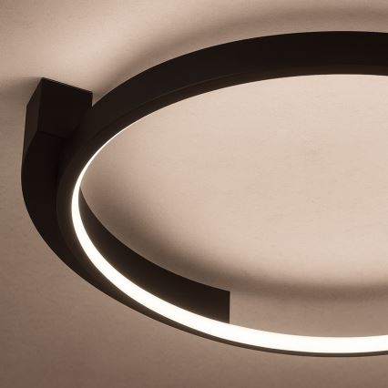 LED lubinis šviestuvas LUNA LED/18W/230V Ø 42,5 cm juodas