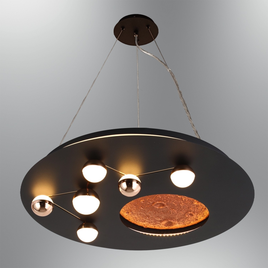 LED lubinis šviestuvas MARS LED/48W/230V 3000K juodas