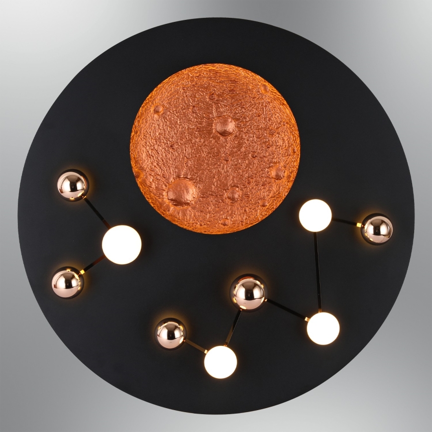 LED lubinis šviestuvas MARS LED/58W/230V 3000K juodas