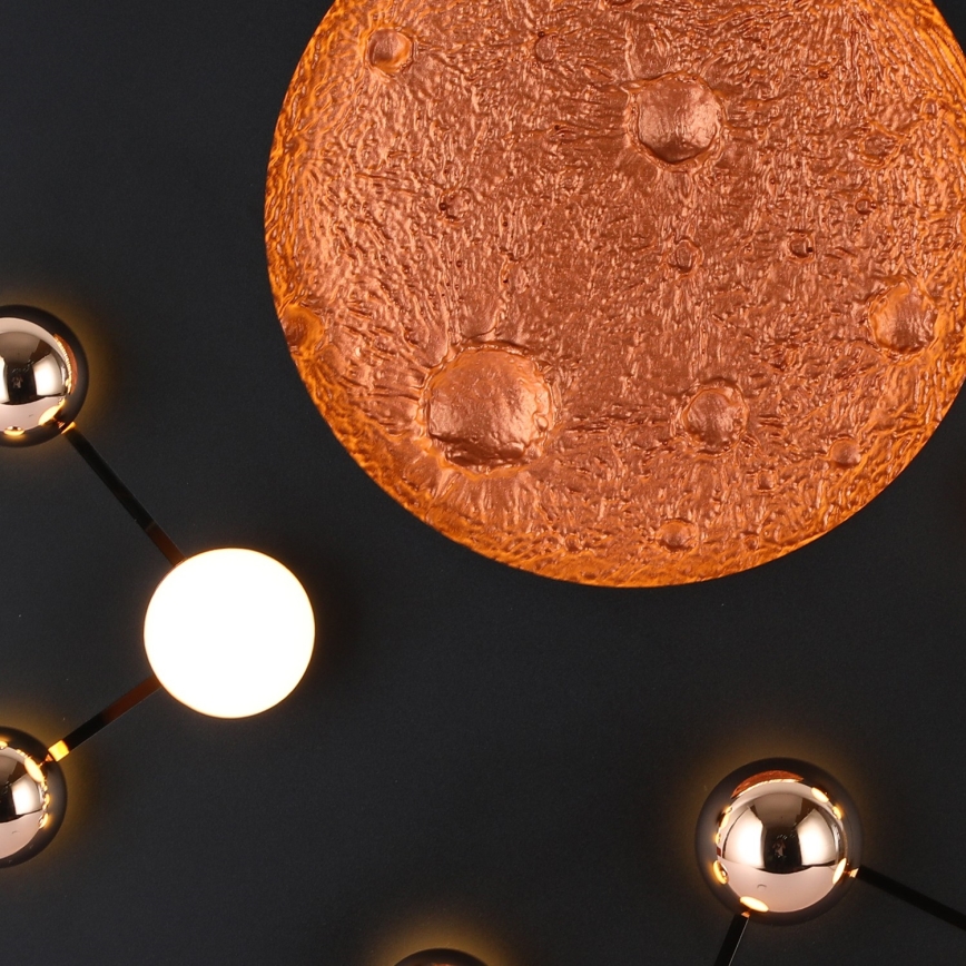 LED lubinis šviestuvas MARS LED/58W/230V 3000K juodas