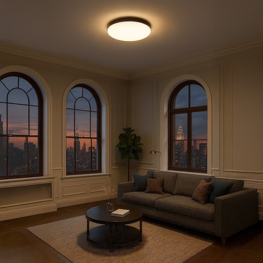 LED lubinis šviestuvas MAYA LED/36W/230V Ø 50 cm juodas