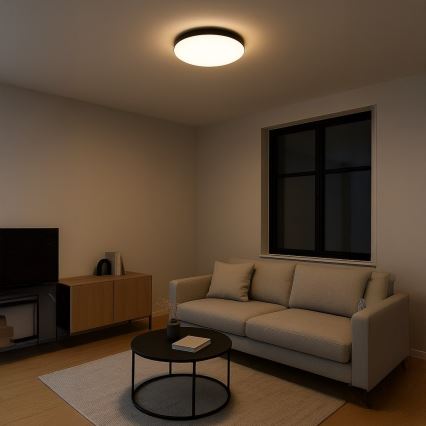 LED lubinis šviestuvas MAYA LED/36W/230V Ø 50 cm juodas