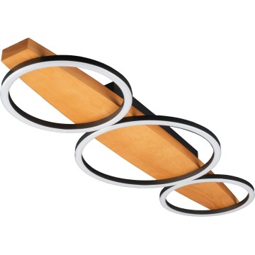 LED lubinis šviestuvas MELISA LED/28W/230V 26,5x70 cm pušis