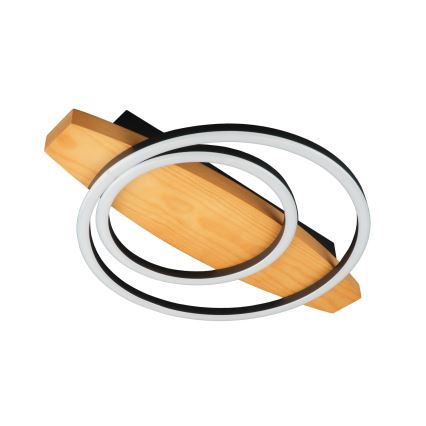 LED lubinis šviestuvas MELISA LED/28W/230V 30x40 cm pušis