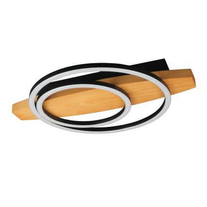 LED lubinis šviestuvas MELISA LED/28W/230V 30x40 cm pušis