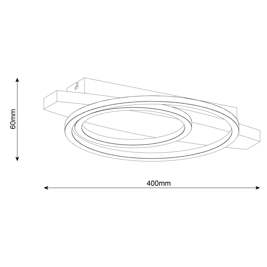 LED lubinis šviestuvas MELISA LED/28W/230V 30x40 cm pušis