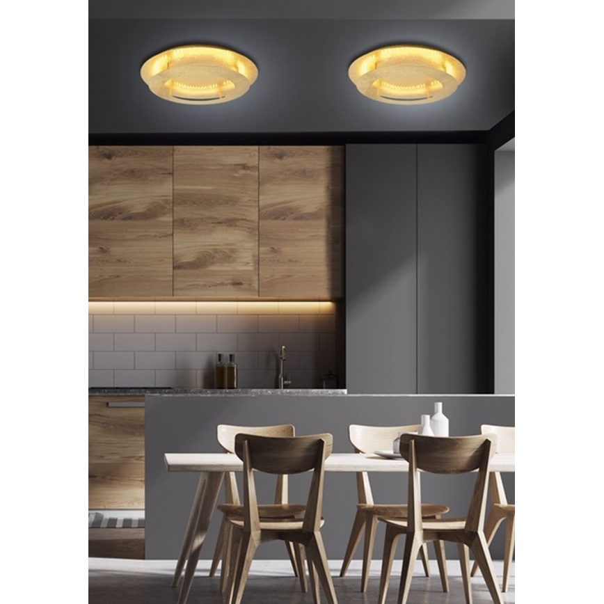 LED Lubinis šviestuvas MERPLE LED/18W/230V auksinis