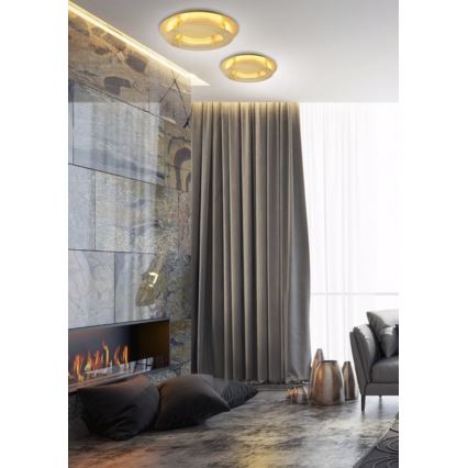 LED Lubinis šviestuvas MERPLE LED/18W/230V auksinis