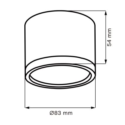 LED lubinis šviestuvas MIRELLA 1xGX53/6W/230V matinis chromas