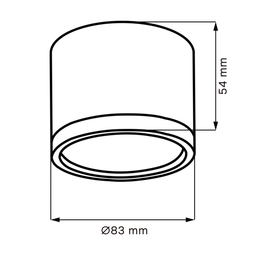 LED lubinis šviestuvas MIRELLA 1xGX53/6W/230V matinis chromas