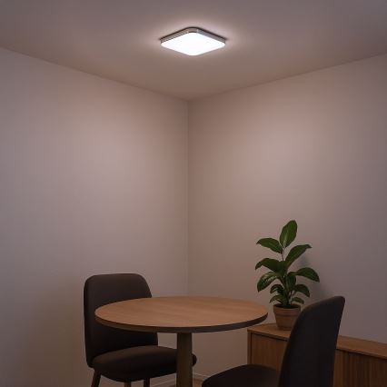 LED lubinis šviestuvas NEMO LED/11W/230V 26x26 cm blizgus chromas