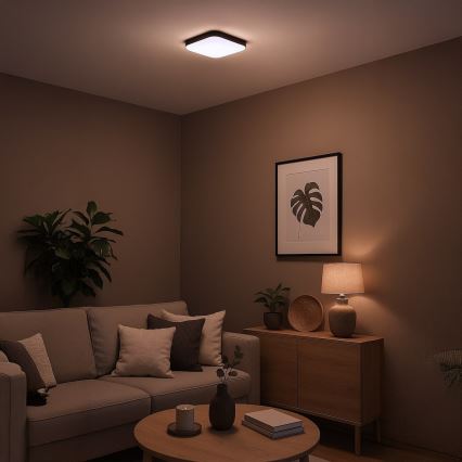 LED lubinis šviestuvas NEMO LED/11W/230V 26x26 cm juodas