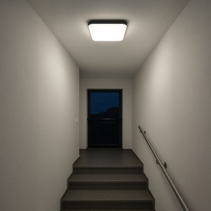 LED lubinis šviestuvas NEMO LED/36W/230V 50x50 cm juodas