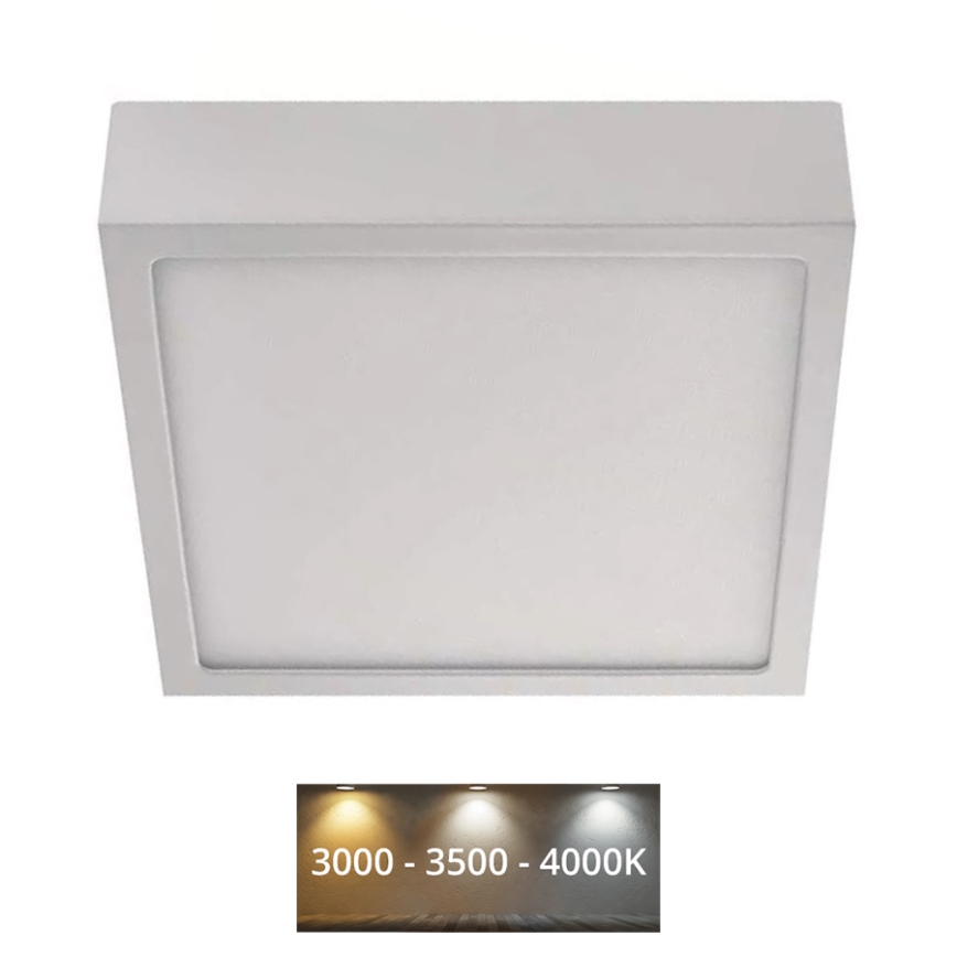 LED Lubinis šviestuvas NEXXO LED/12,5W/230V 3000/3500/4000K 17x17 cm baltas