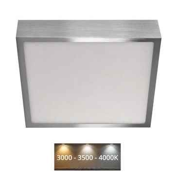 LED lubinis šviestuvas NEXXO LED/21W/230 3000/3500/4000K 22,5x22,5 cm matinis chromas