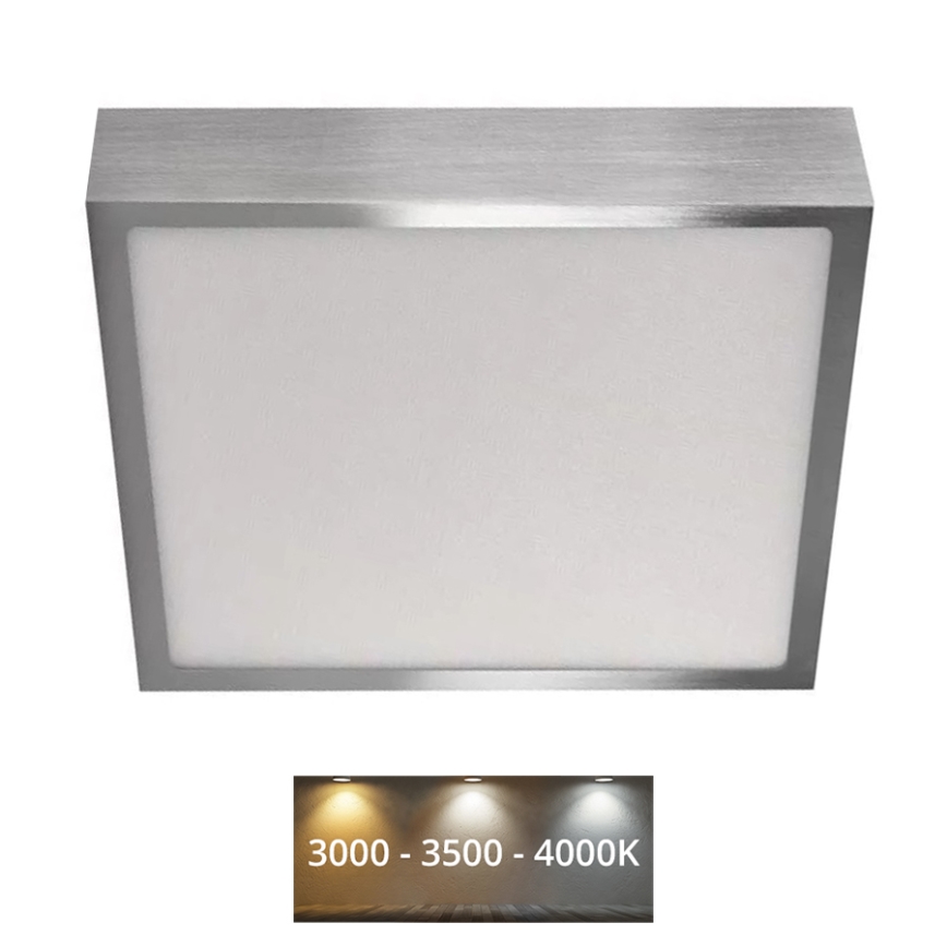 LED lubinis šviestuvas NEXXO LED/21W/230 3000/3500/4000K 22,5x22,5 cm matinis chromas