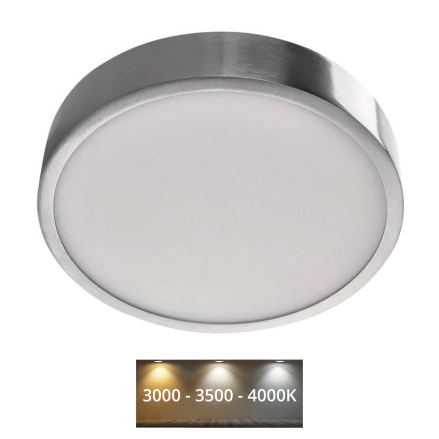 LED lubinis šviestuvas NEXXO LED/21W/230V 3000/3500/4000K diametras 22,5 cm blizgus chromas