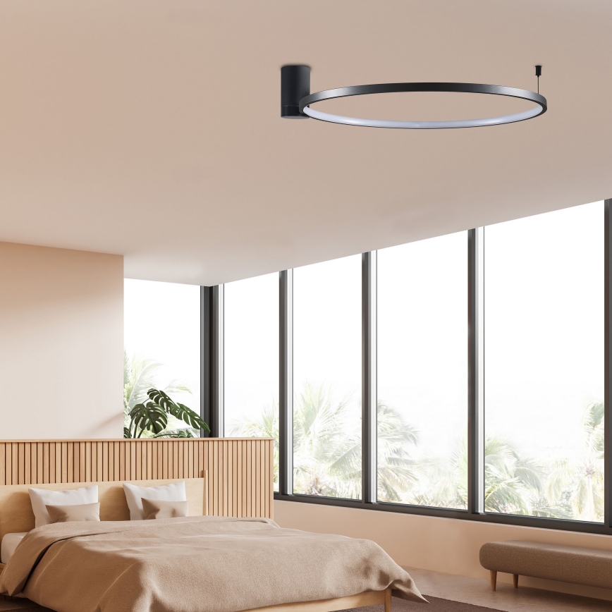 LED lubinis šviestuvas NOEMI LED/20W/230V 4000K diametras 50 cm juoda