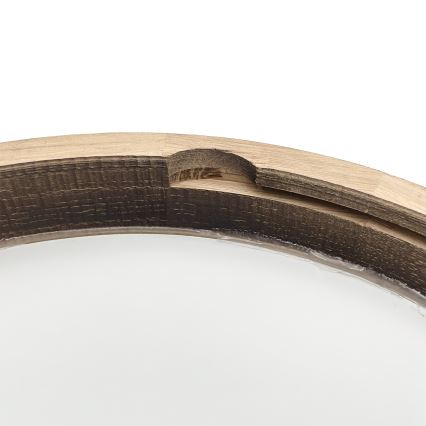 LED lubinis šviestuvas OAK SMOKY SLIM LED/36W/230V 4000K, skersmuo 37 cm, ąžuolas / tamsiai ruda