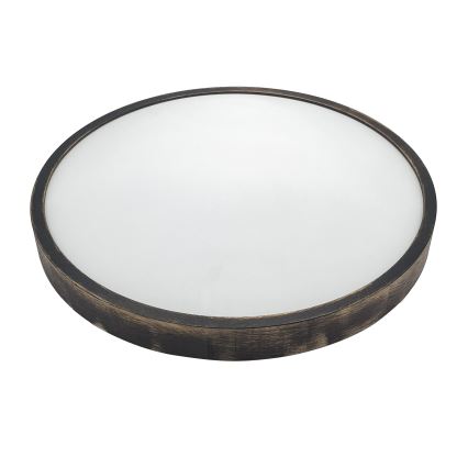 LED lubinis šviestuvas OAK SMOKY SLIM LED/36W/230V 4000K Ø 47 cm, ąžuolas/tamsiai ruda