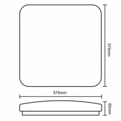 LED Pritemdomas lubinis šviestuvas OPAL LED/36W/230V 3000-6500K + nuotolinio valdymo pultas