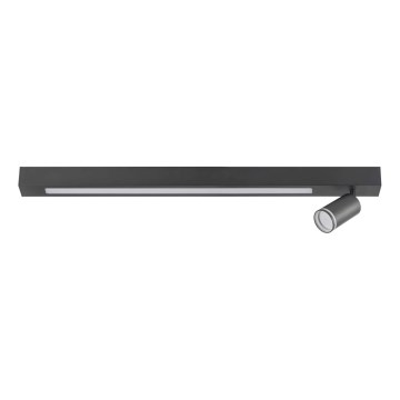 LED lubinis šviestuvas PARYŽIUS LED/24W/230V + 1xGU10/10W juoda