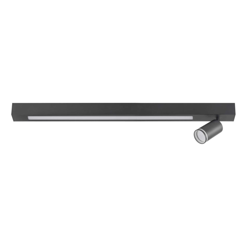 LED lubinis šviestuvas PARYŽIUS LED/24W/230V + 1xGU10/10W juoda