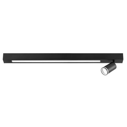 LED lubinis šviestuvas PARYŽIUS LED/24W/230V + 1xGU10/10W juoda