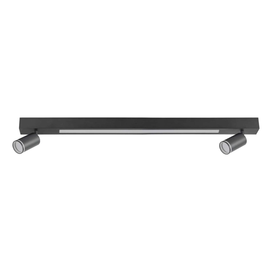 LED lubinis šviestuvas PARYŽIUS LED/24W/230V + 2xGU10/10W juoda