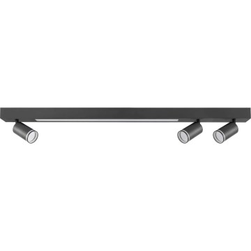 LED lubinis šviestuvas PARYŽIUS LED/24W/230V + 3xGU10/10W juoda