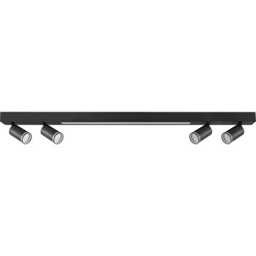 LED lubinis šviestuvas PARYŽIUS LED/24W/230V + 4xGU10/10W juoda
