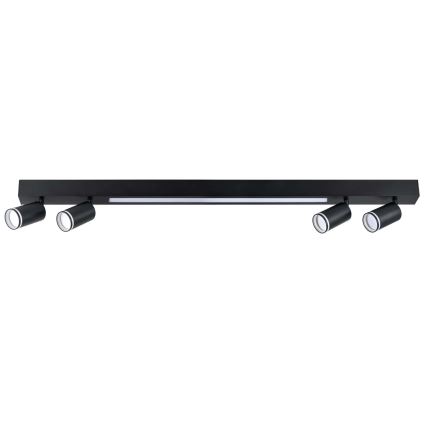 LED lubinis šviestuvas PARYŽIUS LED/24W/230V + 4xGU10/10W juoda