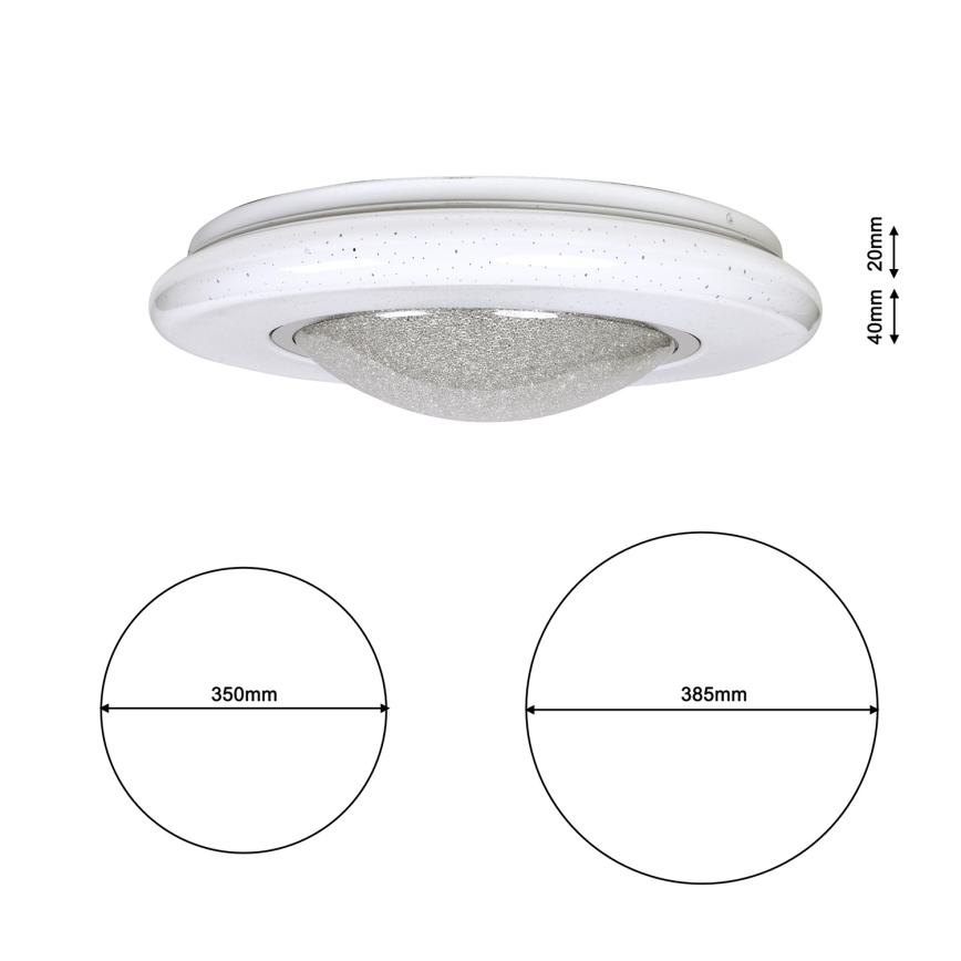 LED lubinis šviestuvas QUASAR LED/24W/230V