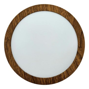 LED lubinis šviestuvas RING LED/12W/230V 4200K diametras 16 cm ruda