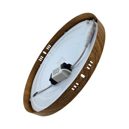 LED lubinis šviestuvas RING LED/24W/230V 4200K diametras 28,5 cm ruda