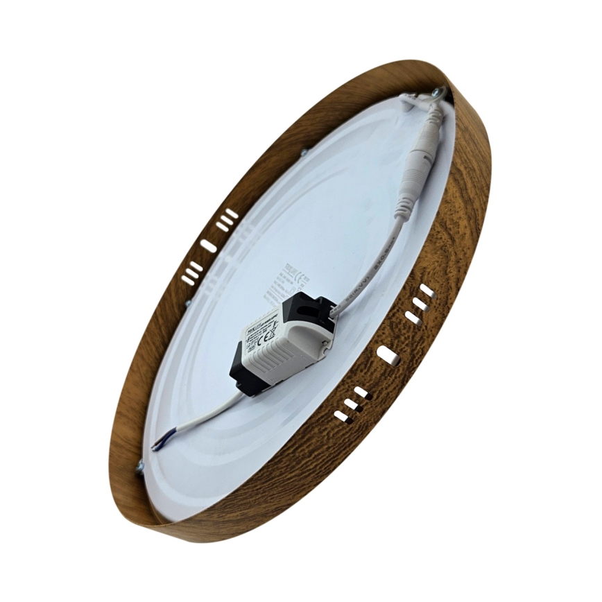 LED lubinis šviestuvas RING LED/24W/230V 4200K diametras 28,5 cm ruda
