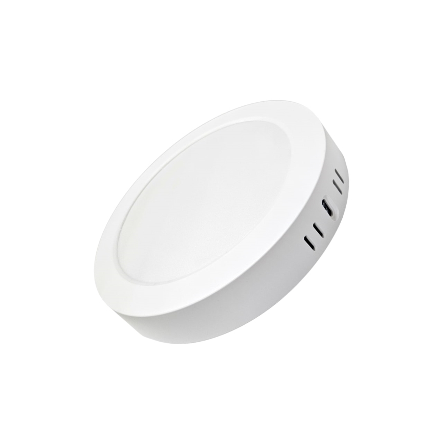 LED lubinis šviestuvas ROUND LED/18W/230V 4000K diametras 21,5 cm balta