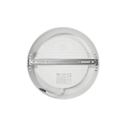 LED lubinis šviestuvas ROUND LED/18W/230V 4000K diametras 21,5 cm balta