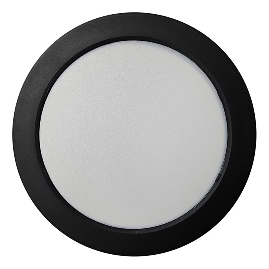 LED lubinis šviestuvas ROUND LED/18W/230V 4000K diametras 21,7 cm juoda
