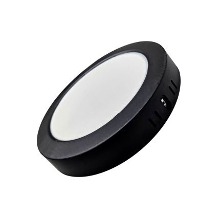 LED lubinis šviestuvas ROUND LED/18W/230V 4000K diametras 21,7 cm juoda